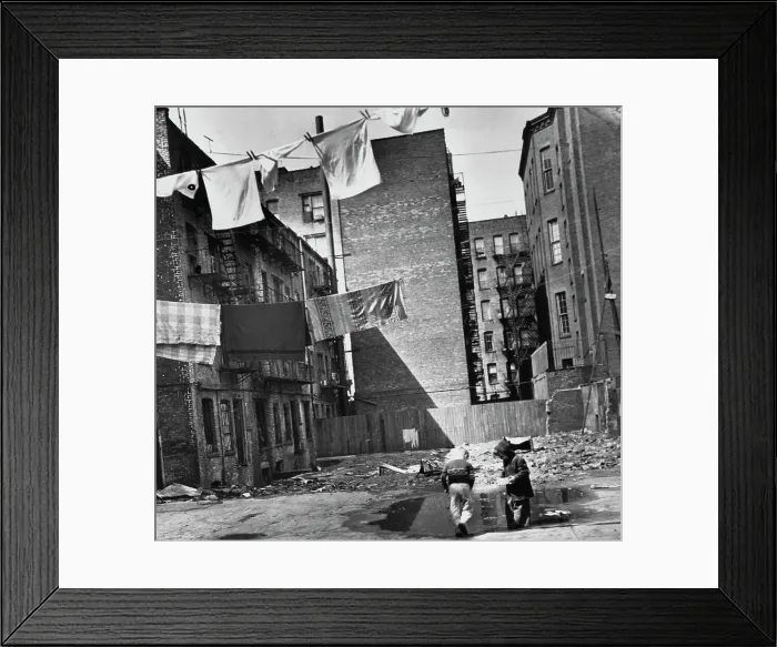 Framed Print : East Eighth Street Rear Yards, 1954 Framed Print : East Eighth Street Rear Yards, 1954