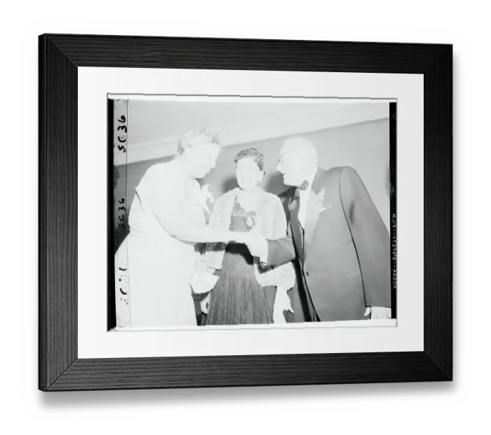 Framed Print : Andrei Vishinsky Shaking Hands With Mrs. Franklin Roosevelt Framed Print : Andrei Vishinsky Shaking Hands With Mrs. Franklin Roosevelt