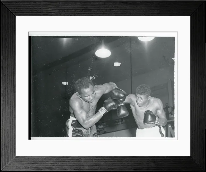Framed Print : Floyd Patterson Boxing Against Esau Ferdinand Framed Print : Floyd Patterson Boxing Against Esau Ferdinand
