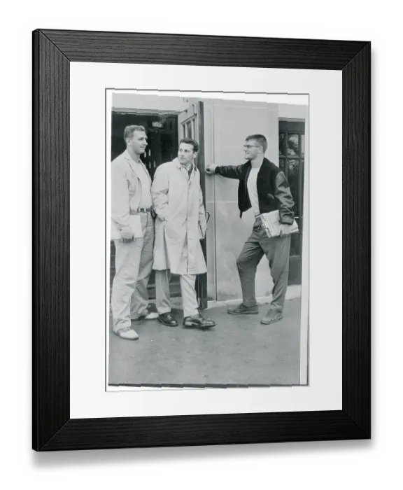 Framed Print : Len Dawson Talking With Friends Framed Print : Len Dawson Talking With Friends