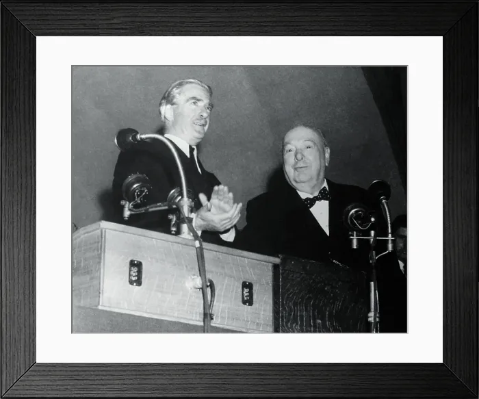 Framed Print : Anthony Eden Applauding Framed Print : Anthony Eden Applauding