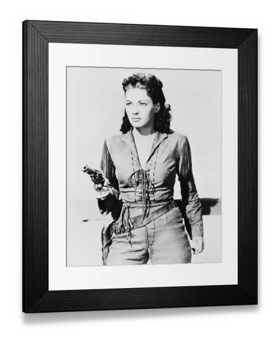 Framed Print : Yvonne De Carlo as Calamity Jane