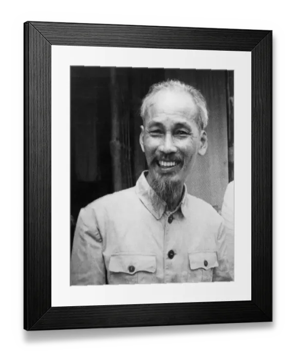 Framed Print : Portrait of Ho Chi-Minh Framed Print : Portrait of Ho Chi-Minh