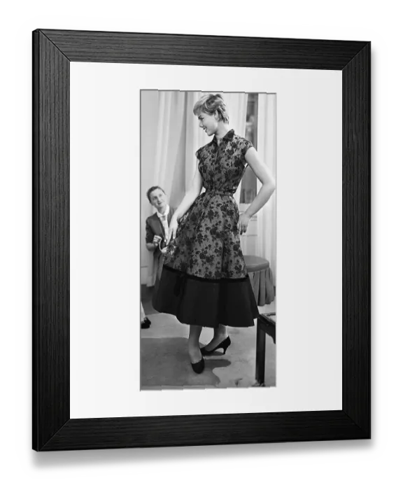 Framed Print : Woman Modeling a Cocktail Dress Framed Print : Woman Modeling a Cocktail Dress