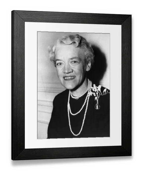 Framed Print : Senator Margaret Chase Smith Smiling Framed Print : Senator Margaret Chase Smith Smiling