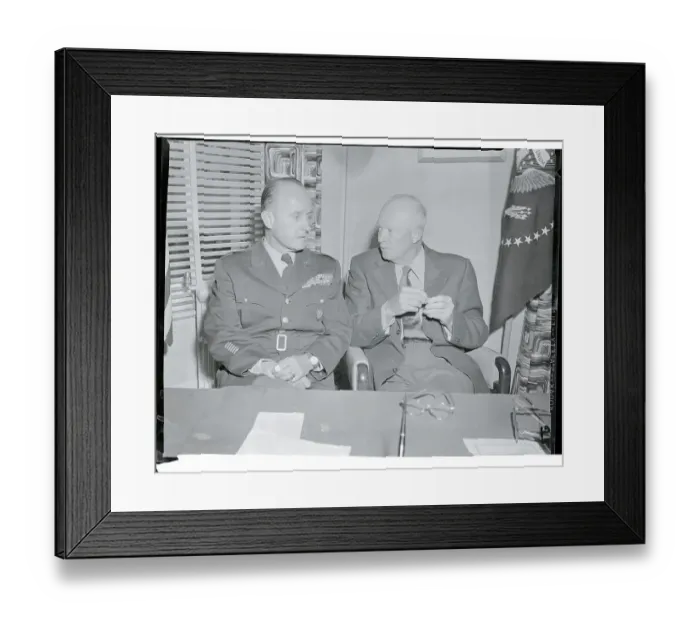 Framed Print : President Eisenhower and General Elfred M. Gruenther Framed Print : President Eisenhower and General Elfred M. Gruenther