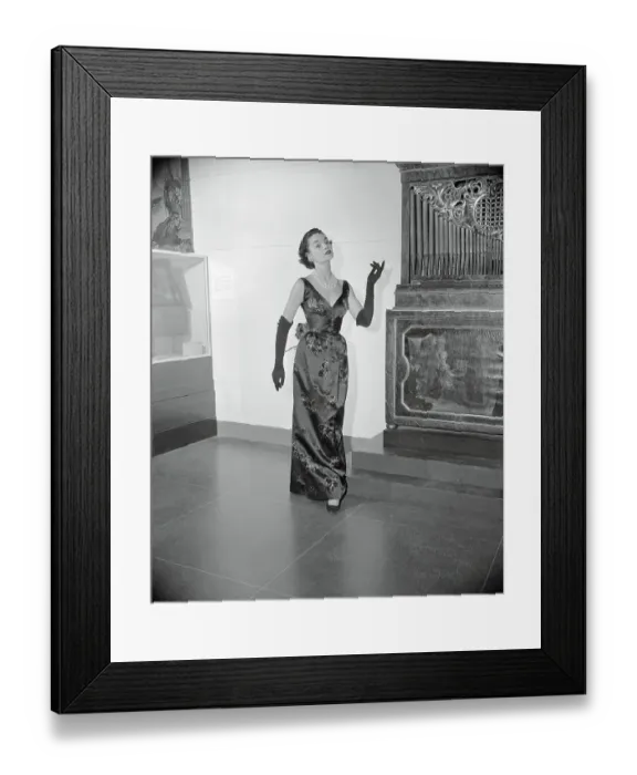 Framed Print : Model Wearing Evening Gown Framed Print : Model Wearing Evening Gown
