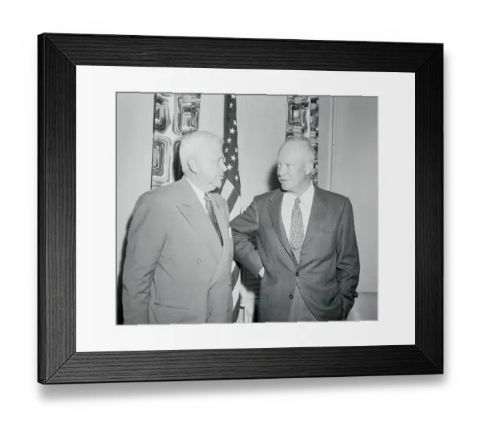 Framed Print : Charles Wilson Speaking With President Eisenhower Framed Print : Charles Wilson Speaking With President Eisenhower