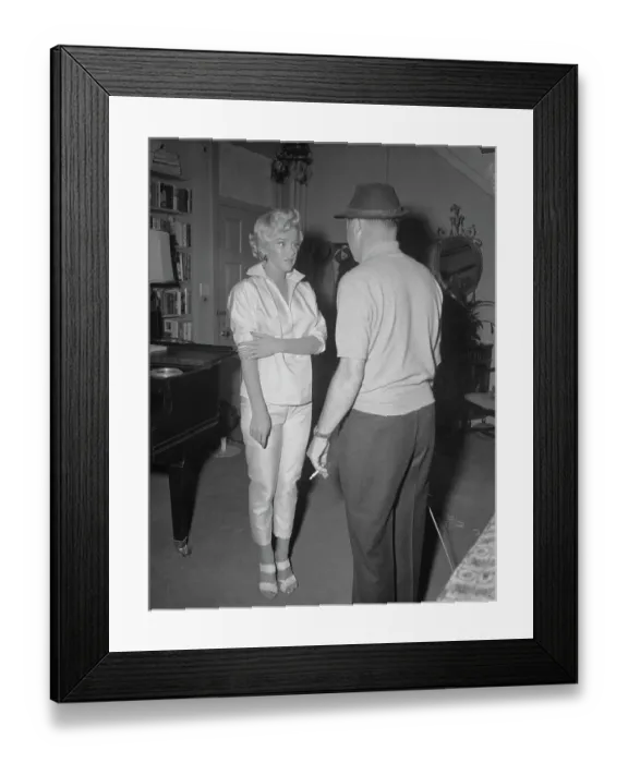 Framed Print : Marilyn Monroe and Billy Wilder Framed Print : Marilyn Monroe and Billy Wilder