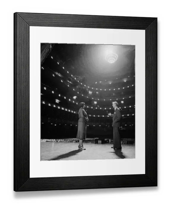 Framed Print : Marian Anderson With Rudolf Bing Framed Print : Marian Anderson With Rudolf Bing