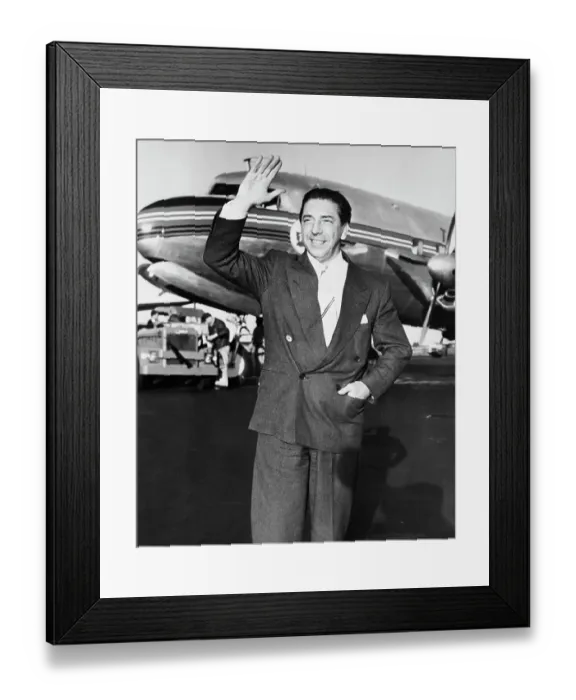 Framed Print : Annunzio Mantovani Arriving in New York Framed Print : Annunzio Mantovani Arriving in New York