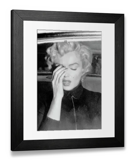 Framed Print : Marilyn Monroe Crying Framed Print : Marilyn Monroe Crying