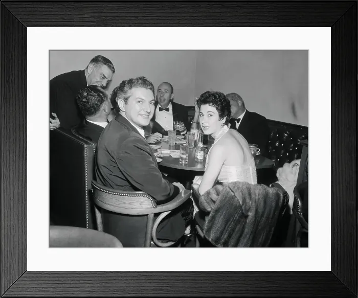 Framed Print : Liberace Sitting with Girlfriend Framed Print : Liberace Sitting with Girlfriend