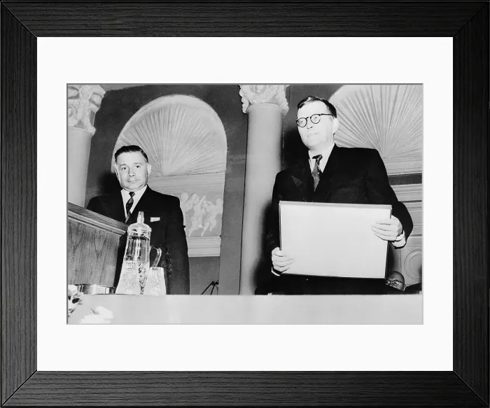 Framed Print : Dmitri Shostakovitch Winning Peace Award Framed Print : Dmitri Shostakovitch Winning Peace Award