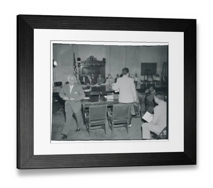 Framed Print : Clyde Powell Leaving the Witness Chair Framed Print : Clyde Powell Leaving the Witness Chair
