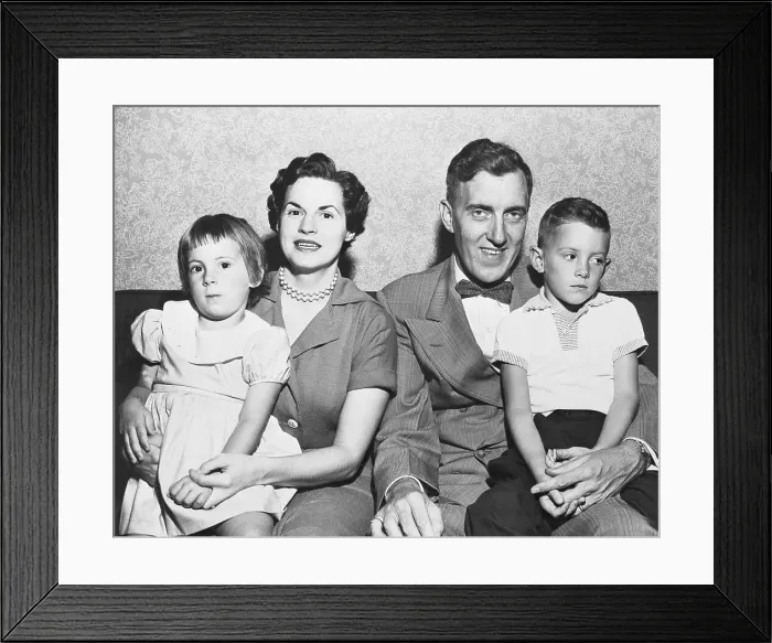 Framed Print : Portrait of Edmund Muskie and His Family Framed Print : Portrait of Edmund Muskie and His Family