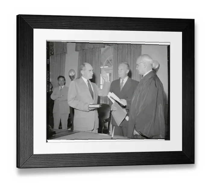 Framed Print : George C. McConnaughey Being Sworn In Framed Print : George C. McConnaughey Being Sworn In