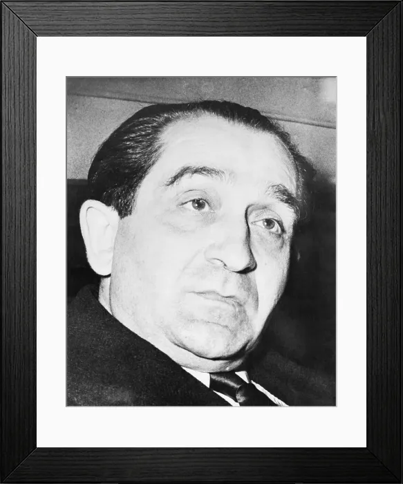 Framed Print : Portrait of Pierre Mendes-France Framed Print : Portrait of Pierre Mendes-France