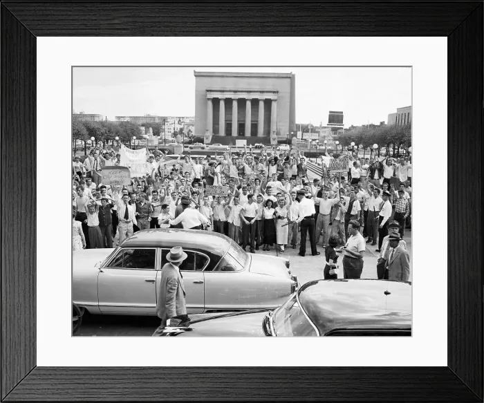 Framed Print : Students Protest Against Intergration Framed Print : Students Protest Against Intergration
