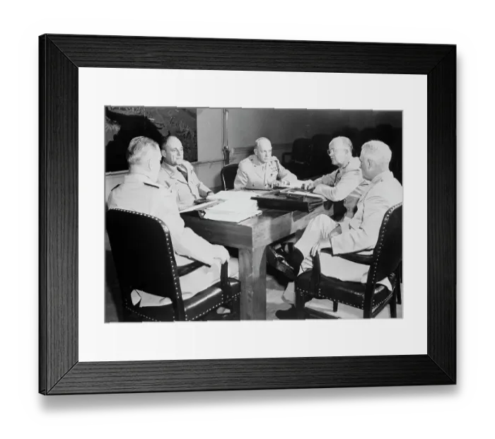 Framed Print : Joint Chiefs of Staff in Session Framed Print : Joint Chiefs of Staff in Session