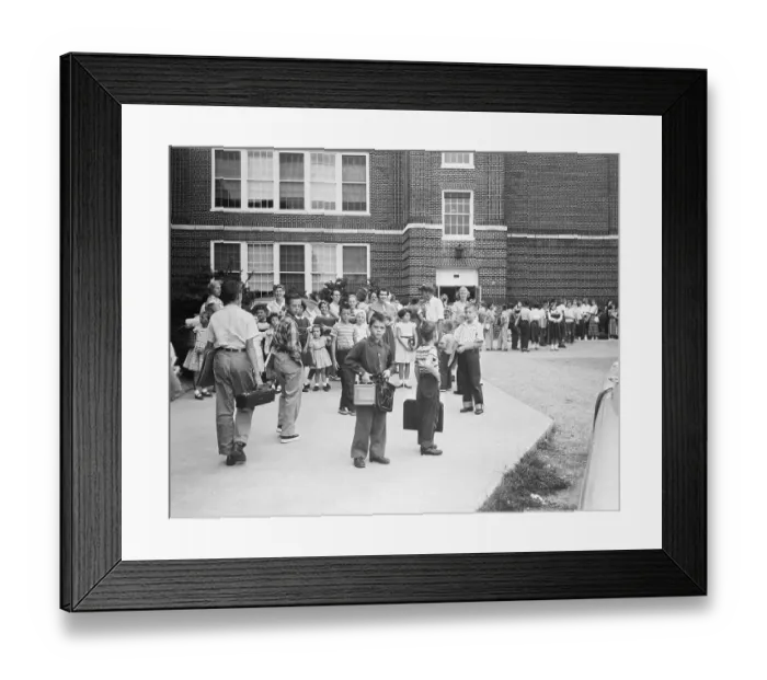 Framed Print : Students Returning to School Framed Print : Students Returning to School