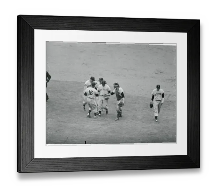 Framed Print : Players Congratulating Hoyt Wilhelm Framed Print : Players Congratulating Hoyt Wilhelm