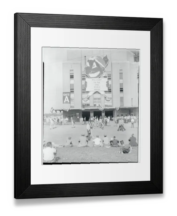 Framed Print : Exterior View of Cleveland's Municipal Stadium Framed Print : Exterior View of Cleveland's Municipal Stadium