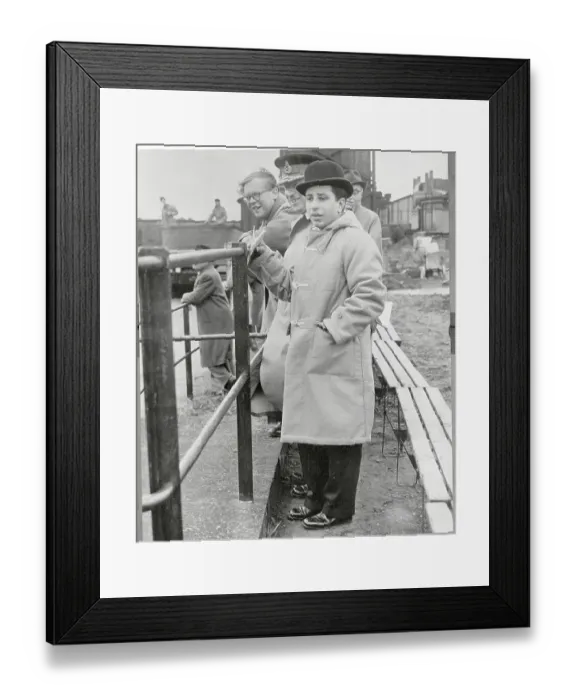 Framed Print : King Faysal II Observing Amphibious Truck Framed Print : King Faysal II Observing Amphibious Truck