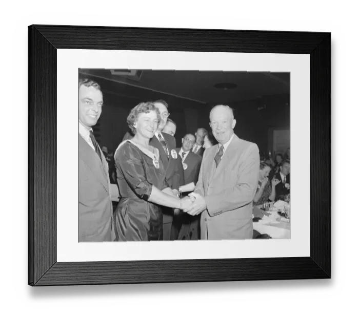 Framed Print : Dwight D. Eisenhower Welcoming Pro Golfer Babe Didrickson Zaharias Framed Print : Dwight D. Eisenhower Welcoming Pro Golfer Babe Didrickson Zaharias