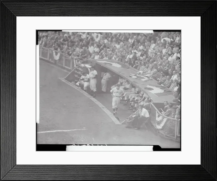 Framed Print : Baseball Players Standing in the Dugout Framed Print : Baseball Players Standing in the Dugout