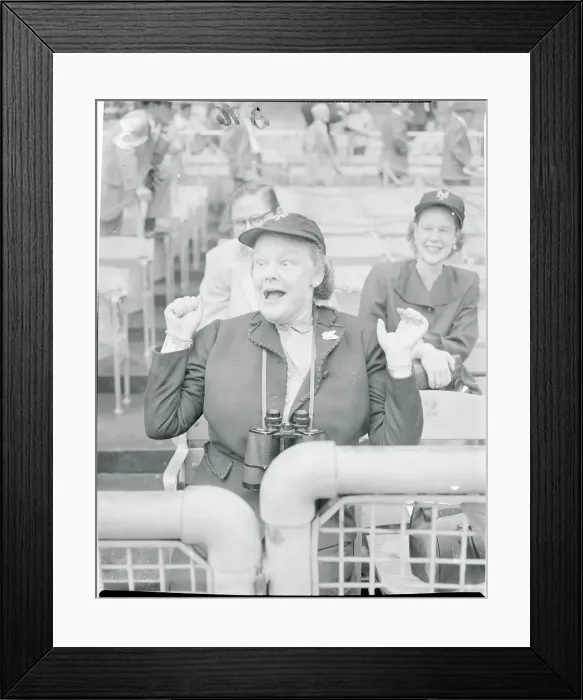 Framed Print : Mrs. Charles Payson Cheering Framed Print : Mrs. Charles Payson Cheering