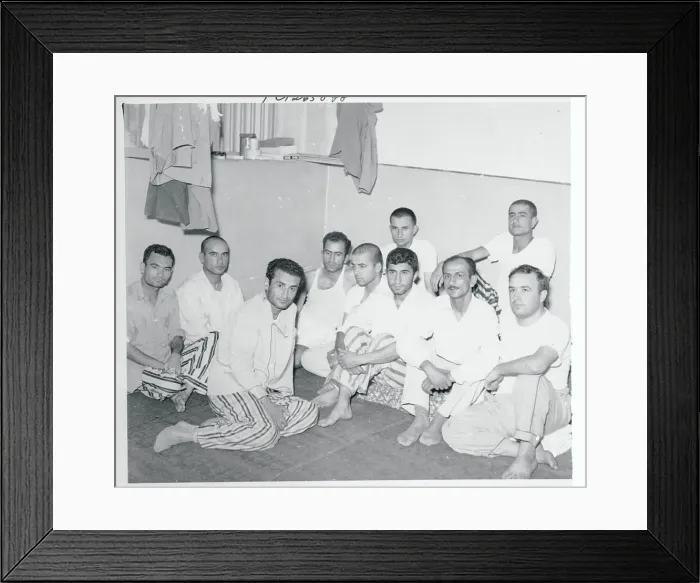 Framed Print : Iranian Officers Wearing Prison Garb Framed Print : Iranian Officers Wearing Prison Garb
