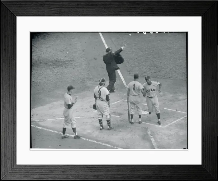 Framed Print : Al Smith Crossing Home Plate Framed Print : Al Smith Crossing Home Plate
