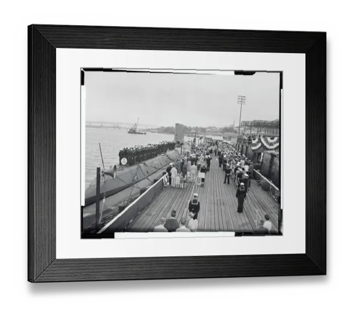 Framed Print : Officers Standing at Attention Framed Print : Officers Standing at Attention