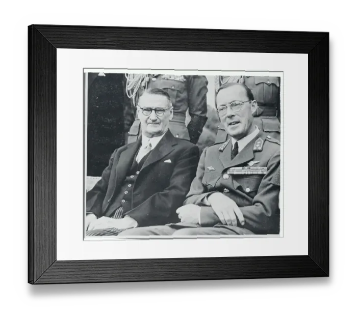 Framed Print : Portrait of Prince Bernhard and E.G. Jensen