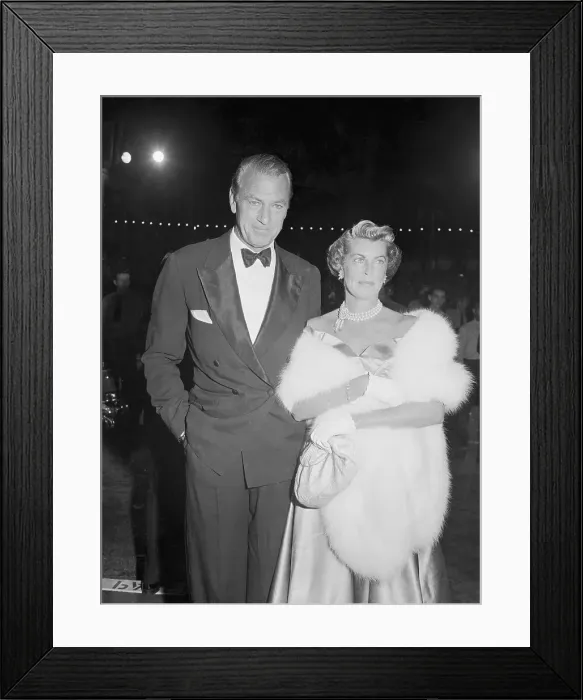 Framed Print : Portrait of Mr. and Mrs. Gary Cooper