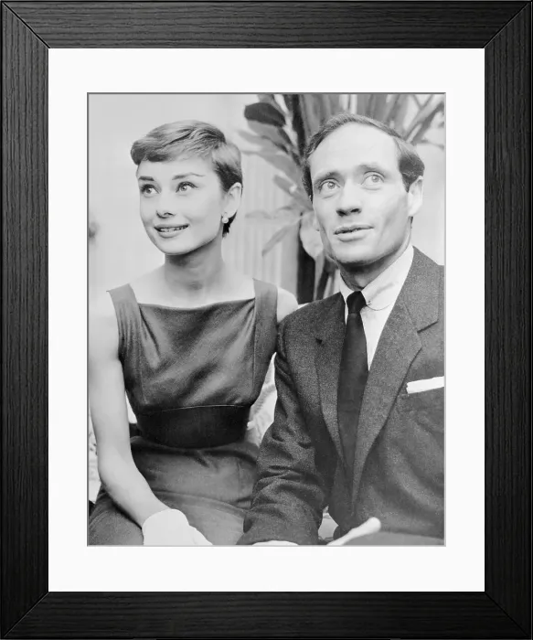 Framed Print : Audrey Hepburn and Mel Ferrer Framed Print : Audrey Hepburn and Mel Ferrer