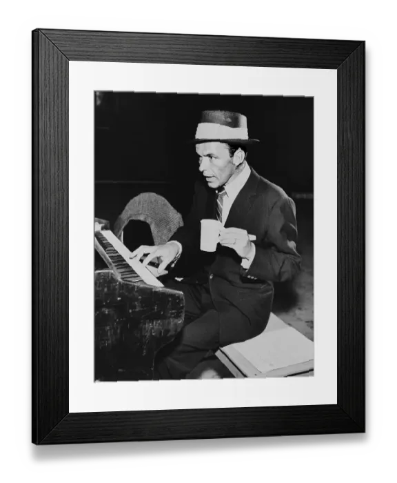 Framed Print : Frank Sinatra Playing Piano Framed Print : Frank Sinatra Playing Piano