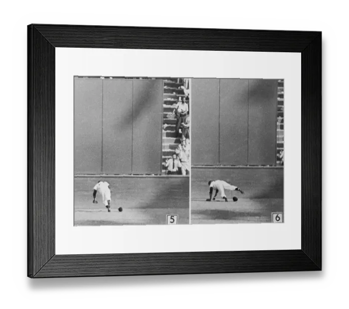 Framed Print : Willie Mays During Opening Game of World Series Framed Print : Willie Mays During Opening Game of World Series