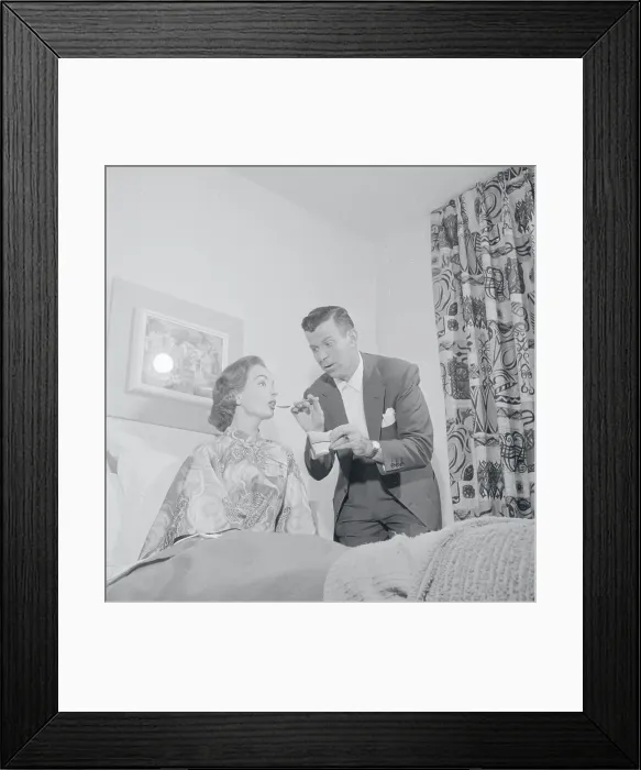 Framed Print : Dennis Day Feeding Ann Blyth Framed Print : Dennis Day Feeding Ann Blyth