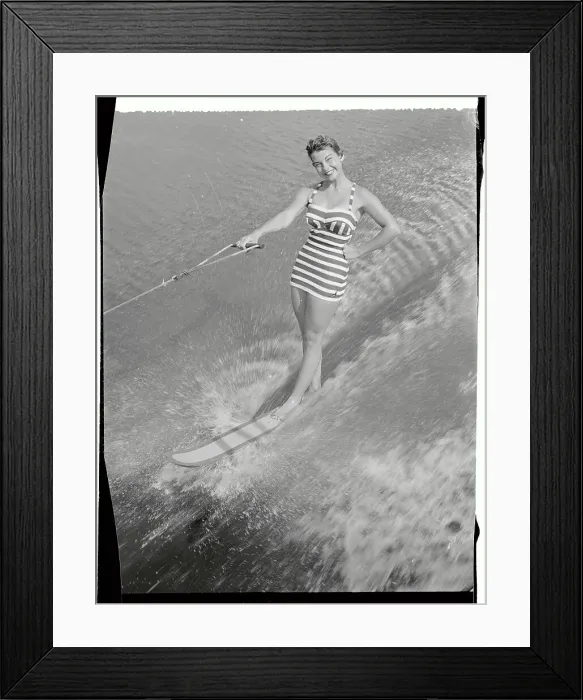 Framed Print : Shirley Dease Water skiing Framed Print : Shirley Dease Water skiing