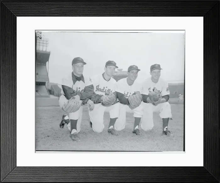 Framed Print : Al Rosen Sitting With Teammates Framed Print : Al Rosen Sitting With Teammates