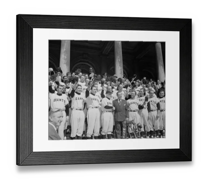 Framed Print : New York Giants Waving to Fans Framed Print : New York Giants Waving to Fans