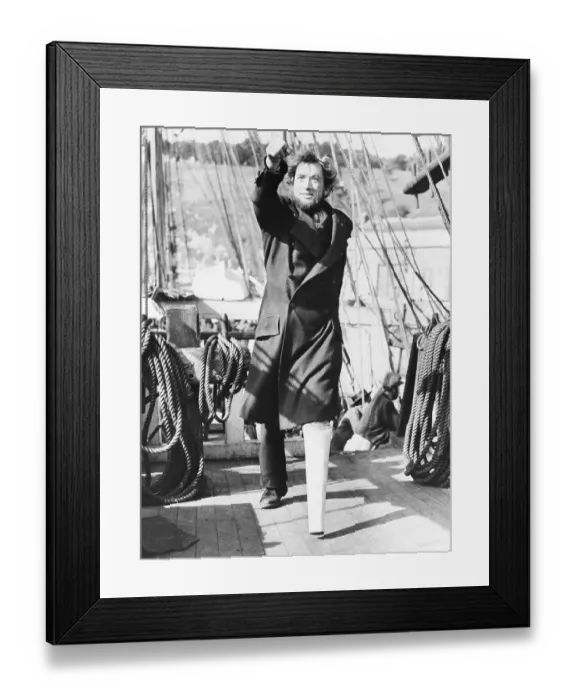 Framed Print : Gregory Peck in a Scene from Moby Dick Framed Print : Gregory Peck in a Scene from Moby Dick