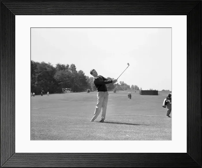 Framed Print : Portrait of Golfer Gene Littler Framed Print : Portrait of Golfer Gene Littler