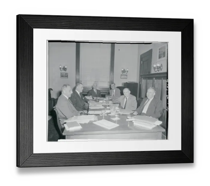 Framed Print : Members of the Special Senate Committee