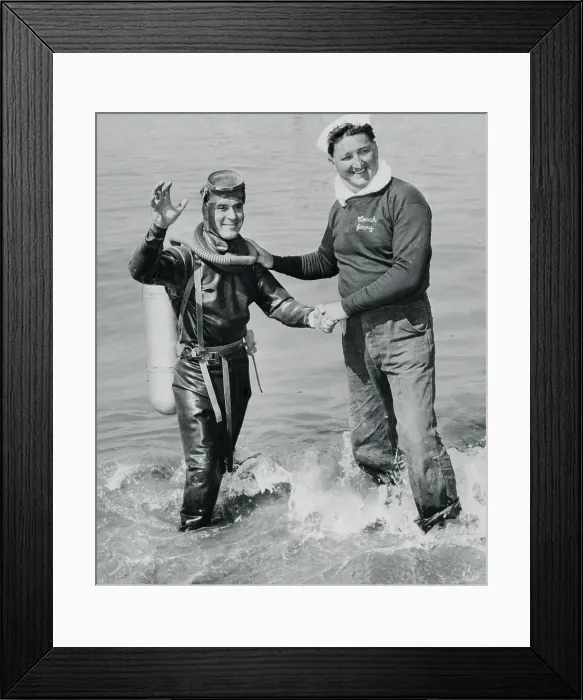 Framed Print : Jack LaLanne Shaking Hands with Jerry Hawryluk Framed Print : Jack LaLanne Shaking Hands with Jerry Hawryluk
