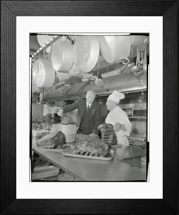 Framed Print : Manager Inspecting the Chef's Work Framed Print : Manager Inspecting the Chef's Work