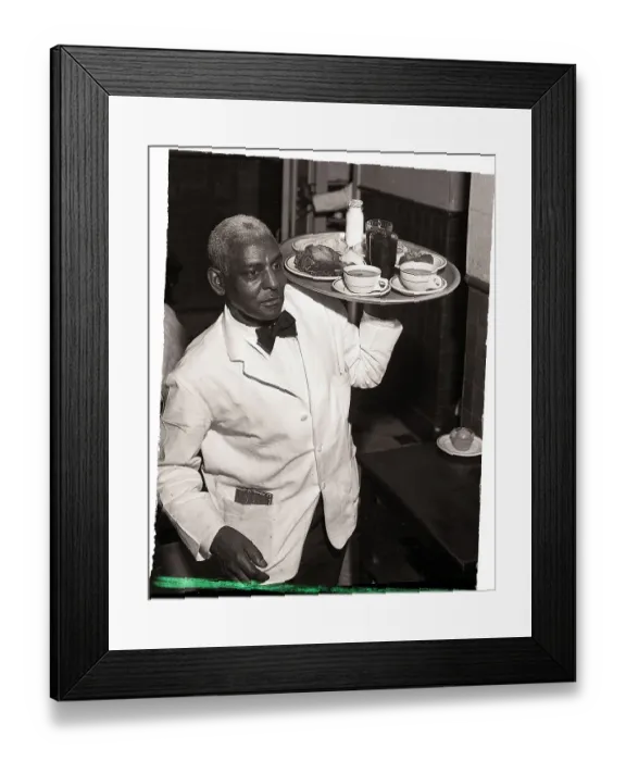 Framed Print : Veteran Waiter Serving in the Capitol Framed Print : Veteran Waiter Serving in the Capitol