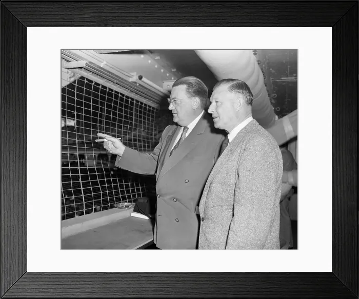 Framed Print : Walter O'Malley Pointing Out Something to Charlie Dressen Framed Print : Walter O'Malley Pointing Out Something to Charlie Dressen